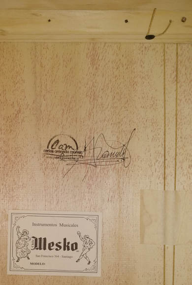 Hand made cajon and labeled